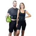 eaglefit Premium EMS-Belt 2.0 Bauchmuskeltrainer mit 6 Elektroden - Bauchgurt für Muskelaufbau & Muskelstimulation, Gürtel für Bauch & Rücken, Bauchtrainer, Rückengürtel Fitness - inkl. App & Powerbox