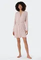 Schiesser Morgenmantel "Essentials", Kurzform, Single-Jersey, Kimono-Kragen, Gürtel, mit Kimono-Schnittform mit dezentem Glanz