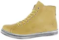 Andrea Conti Damen Schnürboots High Top Leder 0341500, Größe:39 EU, Farbe:Gelb