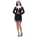 Boland 79213 - Kostüm Blutige Nonne für Erwachsene, Größe M, Faschingskostüme Damen, Horror Kostüm für Halloween oder Karneval