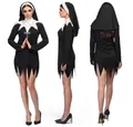 Boland Monster-Kostüm Nonnenkostüm Nonne Halloween Kloster Verkleidung Dämon Horror Kostüm