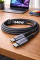 INIU USB-C Kabel 240W 2er Set 2m Schnellladekabel geflochten iPhone Samsung NEU