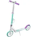 Kinder Roller Scooter Kickroller Cityroller Raven Marita 200mm mit Handbremse, Glocke und Getränkehalter - Türkis/Violett