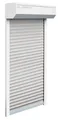 Schellenberg SB-Vorbau-Rollladen 110 x 130 cm, 45° Kasten weiß Profile grau