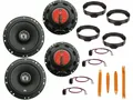 JBL für Mercedes CLA W117 Bj 13-19 Lautsprecher Set Tür vorne Heck Ausbaubügel