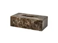 Aquanova Taschentuchbox Hammam, Braun, Stein, 13x7.5x25.5 cm, Badaccessoires, Waschplatzzubehör, Taschentuchboxen