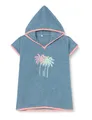 Playshoes Unisex Kinder Frottee-Poncho Bademantel Handtuch, Palmen, S (bis ca. 4 Jahre)