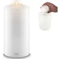 Qult Teelichthalter Qult Farluce Classic - Durchm. 12cm Teelichthalter in Kerzenform Dauerkerze Kunststoffkerze in Kerzenoptik Teelichtkerze mit Teelichteinsatz inkl. Teelicht 25 cm