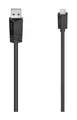 Hama 200607 0,48 Gbit/s Stecker Micro-USB A auf USB A 0,75 m  Schwarz
