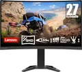 Lenovo G27qc-30 | 27" QHD Gaming Monitor | 2560x1440 | 165Hz | 350 nits | 1ms Reaktionszeit | HDMI | DisplayPort | AMD FreeSync Premium | höhenverstellbar | schwarz