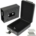 HMF 307-02 Anschraubbare Dokumentenbox 20 x 16 x 7 cm Schwarz