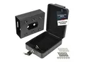 HMF 307-02 Anschraubbare Dokumentenbox, 20,0 x 15,5 x 7,0 cm, Schwarz