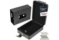 HMF Geldkassette hochwertiger und robuster Autosafe, abschließbare Box, anschraubbar, Ihr kleiner Begleiter, 20x15,5x7 cm, schwarz