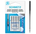 5 Schmetz Black Super Universal-Nadeln 130/705H-SU Stärke 80/12 Antihaftschicht