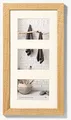 walther design Bilderrahmen natur 3x 10x15 cm Galerie mit Passepartout, Home Holzrahmen HO315H