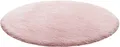 Homie Living Badematte Porto Azzurro, Höhe 30 mm, rutschhemmend beschichtet, schnell trocknend, fußbodenheizungsgeeignet, Polyester, rund, Badteppich, uni, rechteckig & rund, waschbar, Badezimmerteppich