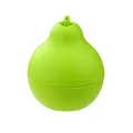 Fackelmann Fruchtfliegenfalle TECNO, Obstfliegenfänger ohne Gift, Insektenfalle in Birnenoptik (Farbe: Grün), Menge: 1 Stück