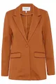 b.young BYRIZETTA Damen Blazer Longblazer Jacke mit Reverskragen und Knopf Regular Fit mit Stretch, Größe:40, Farbe:Sugar Almond (181155)