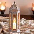 Orientalische Laterne Dekoration Raki Weiss klar