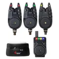 Prologic C-Series Pro Alarm Set 3+1+1 Red Green Yellow - Bissanzeiger Set, Bissmelder zum Karpfenangeln, Karpfenzubehör