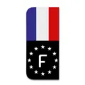 Aufkleber Set Kfz Kennzeichen passgenau EU Feld Tuning - Frankreich R167-01
