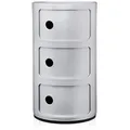Componibili Recycled Container mit drei Elementen silber