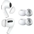 MMOBIEL 2 Paar Ersatz-Ohrstöpsel für AirPods Pro - Silikon Ohrstöpsel Spitzen M – Weiß - Weiß