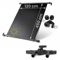 HAF – Solarkollektor als Poolheizung (1x 450x120cm) – Sonnenenergie für Gartenpool, Heizmatte um 30.000 Liter Wasser mit Solar 6°C zu erwärmen – ideale Solarheizung für Schwimmbad (Mit Solarweiche)