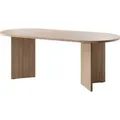 Selsey Essstisch Ovo - Tisch oval, Holzoptik Lindberg Eiche, 204 x 90 cm - Braun