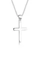 Elli Kette mit Anhänger Kreuz Symbol Religion Schmuck Geschenk 925 Silber, Kreuz