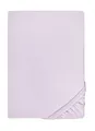 biberna 0077144 Spannbetttuch Feinjersey (Matratzenhöhe max. 22 cm), gekämmte Baumwolle, superweich 1x 140x200 cm > 160x200 cm flieder