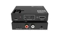 FeinTech AX130 HDMI eARC Audio Extractor Audio-Adapter zu 3,5-mm-Klinke, Toslink, Cinch L/R, für TV, mit Lautstärke-Steuerung