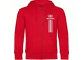 multifanshop Kapuzen Sweatshirt Jacke - Bayern - Streifen - Druck weiß - Sweat