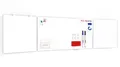 ALLboards Whiteboard Klapptafel 200x100cm//400cm mit Aluminiumrahmen Magnettafel Flügeltafel Weiß, Magnetisch, Trocken Abwischbar