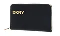 DKNY Geldbörse Avril Zip Around Wallet Blk/Gold schwarz