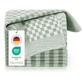 Blumtal Geschirrtücher Baumwolle 50x70 cm im 10er Set - Oeko-TEX zertifizierte Küchentücher - extrem saugstarke Geschirrhandtücher - Küchenhandtücher waschbar 95 °C - Geschirrtuch Garden Green