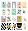 20 moderne Geburtstagskarten Happy Birthday 18x12cm +20 Kuverts Geburtstag