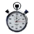 Hanhart Stoppuhr Messber. 1/100 Min. mechanisch verchr. Gehäuse