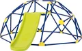 GOPLUS Klettergerüst, Kletterturm mit Rutsche, Stahlrohrrahmen, Spielgerüst Kletterkuppel für Kinder im Alter von 3-10 Jahren