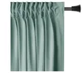 Restilo Gardine Gardine Multifunktionsband Kräuselband Vorhang Verdunkelnd Samt Textil (1 St), Kräuselband, verdunkelnd, Samt Textilien, mit Raffhalter