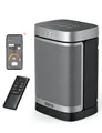 Dreo Heizlüfter Energiesparend Leise, 1500W mit Fernbedienung, 70° Oszillierend, WLAN Alexa & Google Assistant, 12-Std-Timer, 3 Modus 3 Geschwindigkeit, PTC Keramik Heizlüfter Klein, Atom One S
