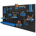 botle 10 Stapelboxen Wandregal Kunststoff 154 x 78 cm Werkzeughalter Werkstatt Garage Lagersystem Sichtlagerkästen Schütte