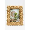 KARE DESIGN Bilderrahmen Flower 21 x 26 cm Glas Gold