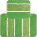 REDBEST Badematte + WC-Vorlage Set 2-TLG. grün Größe 50x80 cm + 40x50 cm