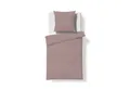 fleuresse Bettwäsche Fleuresse Musselin Bettwäsche 155x220 Faro mauve altrosa uni 614446-40, Musselin, 2 teilig