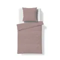 Fleuresse Musselin Bettwäsche 155x220 Faro mauve altrosa uni 614446-4095