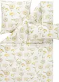 Estella Mako-Satin Bettwäsche Atelier Lumina 135x200 + 1 x Kissen 80 x 80 + 1 x Kissen 40 x 80 Floral gelb