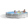 Intex Prism Rondo Ø 305 x 76 cm Frame Pool Set, Hellgrau - Grau