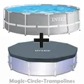 INTEX Prism Frame Swimming Pool Schwimmbecken Schwimmbad 305 cm mit Abdeckplane