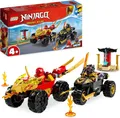 LEGO NINJAGO Verfolgungsjagd Set mit Kais Flitzer und Ras' Motorrad, Spielzeug